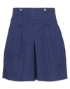 Isabel Marant Woman Shorts & Bermuda Shorts Blue Size 4 Cotton