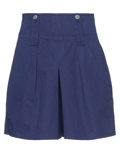 Isabel Marant Woman Shorts & Bermuda Shorts Blue Size 4 Cotton In Blue