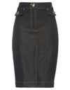 Moschino Denim Skirts In Black