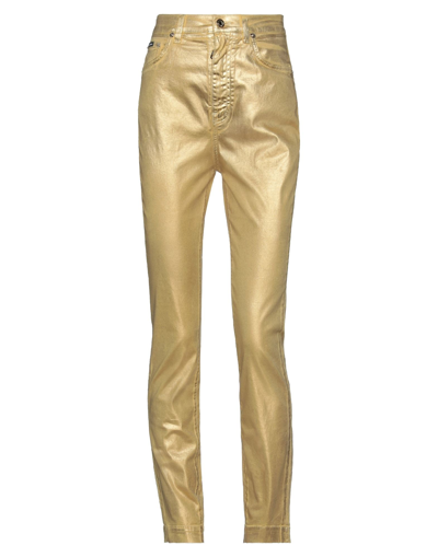 Dolce & Gabbana Pants In Gold