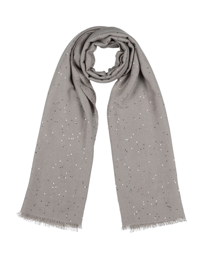Brunello Cucinelli Scarves In Light Grey
