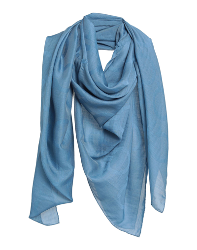 Ferragamo Scarves In Slate Blue