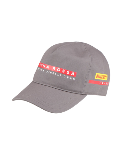 Prada Luna Rossa Hats In Grey