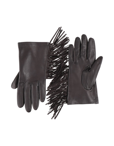 Liviana Conti Gloves In Dark Brown