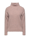 Gabardine Turtlenecks In Pink