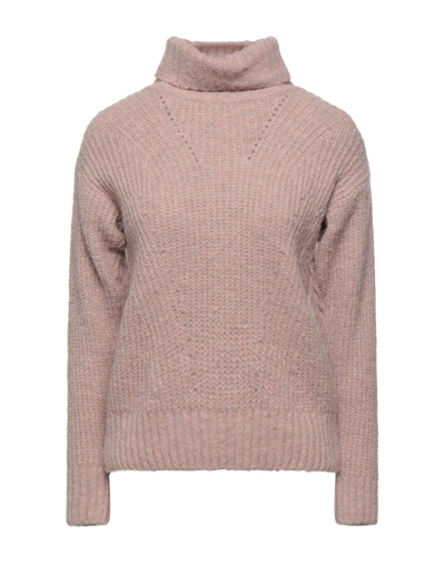 GABARDINE GABARDINE WOMAN TURTLENECK PASTEL PINK SIZE S WOOL, ACRYLIC, ALPACA WOOL, VISCOSE