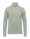 Brooksfield Turtlenecks In Military Green