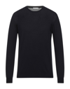 Grey Daniele Alessandrini Sweaters In Dark Blue