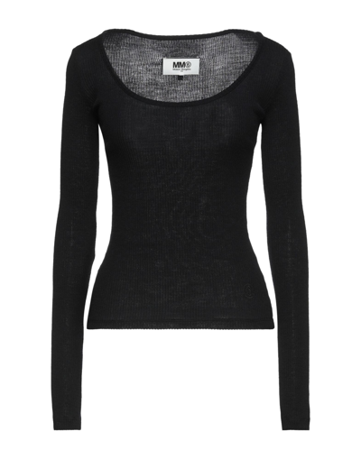 Mm6 Maison Margiela Sweaters In Black