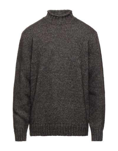 Kangra Cashmere Turtlenecks In Dark Brown