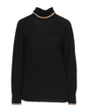 Alpha Studio Turtlenecks In Black