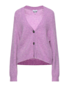 Ganni Cardigans In Light Purple