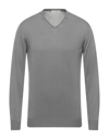 Alpha Studio Sweaters In Grey