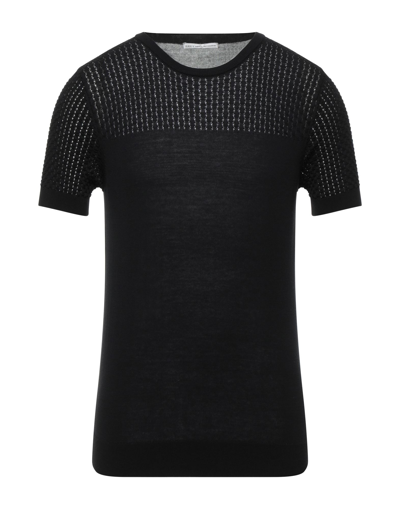 Grey Daniele Alessandrini Sweaters In Black