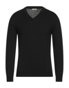 Bellwood Man Sweater Steel Grey Size 44 Merino Wool In Black