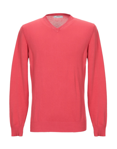 Alpha Studio Sweaters In Red