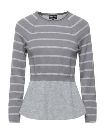 Giorgio Armani Sweaters In Grey