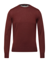 Vneck Sweaters In Brown