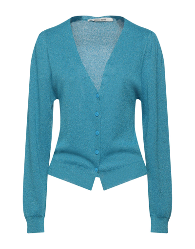 Angela Davis Cardigans In Turquoise