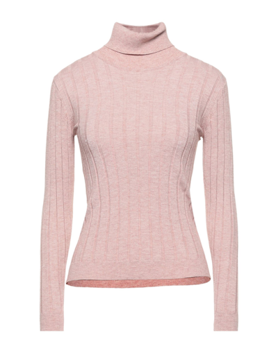 Gabardine Turtlenecks In Pink