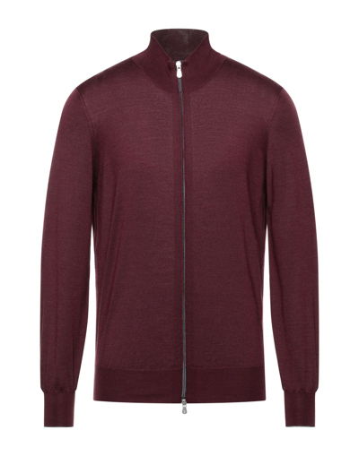 Brunello Cucinelli Cardigans In Maroon