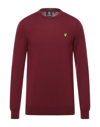 Lyle & Scott Lyle And Scott Crew Neck Sweatshirt Burgundy In Red