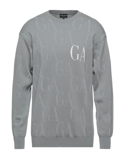 Giorgio Armani Sweaters In Light Grey