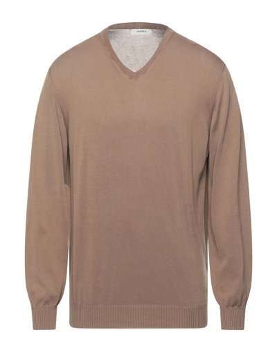 Alpha Studio Sweaters In Beige