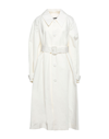 Jil Sander Overcoats In White