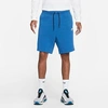 Nike Men's  Sportswear Tech Fleece Shorts In Dark Marina Blue/light Bone
