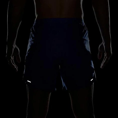 Nike Men's Dri-fit Stride Brief-lined 7-inch Running Shorts In Game Royal/black/reflective Silver