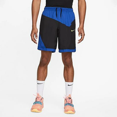 Nike Men's Dna Basketball Shorts In Game Royal/black/game Royal/atomic Green