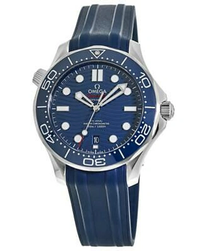 Pre-owned Omega Seamaster Diver 300m Blue Dial Men's Watch 210.32.42.20.03.001