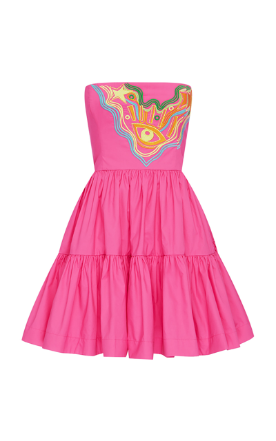 Alemais Women's Celeste Cotton Taffeta Mini Dress In Pink