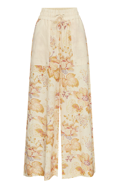 Alemais Women's Philomena Linen Wide-leg Pants In Neutral