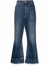 STELLA MCCARTNEY THE '90S CROPPED FLARED JEANS