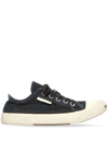 Balenciaga Paris Canvas Low-top Sneakers In Black
