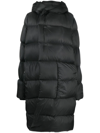 RICK OWENS HOODED PADDED COAT