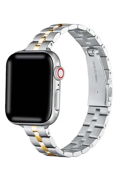The Posh Tech Sophie Stainless Steel Apple Watch® Watchband In Silver/ Gold