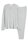 Eberjey Henry Jersey Knit Pajamas In Heather Grey