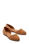 Toms Jutti D'orsay Flat In Brown Brown