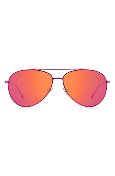 Isabel Marant 60mm Gradient Aviator Sunglasses In Pink / Pink Multilayer