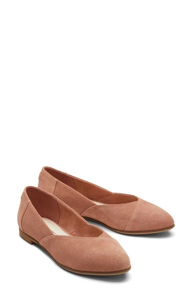 Toms Jutti Neat Flat In Pink