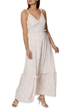 BCBGENERATION RUFFLE STRAP TIERED MAXI DRESS