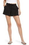 Rag & Bone Marley Broderie Anglaise Cotton Shorts In Black
