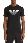 Emporio Armani T-shirt In Solid Black