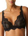 Simone Perele Karma Triangle Bralette In Peau Rose