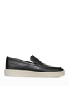 Vince Men's Toren Leather Slip-on Sneaker Loafers In Black