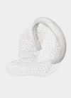 Jennifer Behr Tori Voilette Mesh-trimmed Satin Headband In Cream