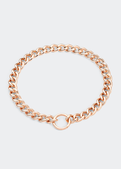 Pomellato Catene 18k Rose Gold Curb Chain Necklace